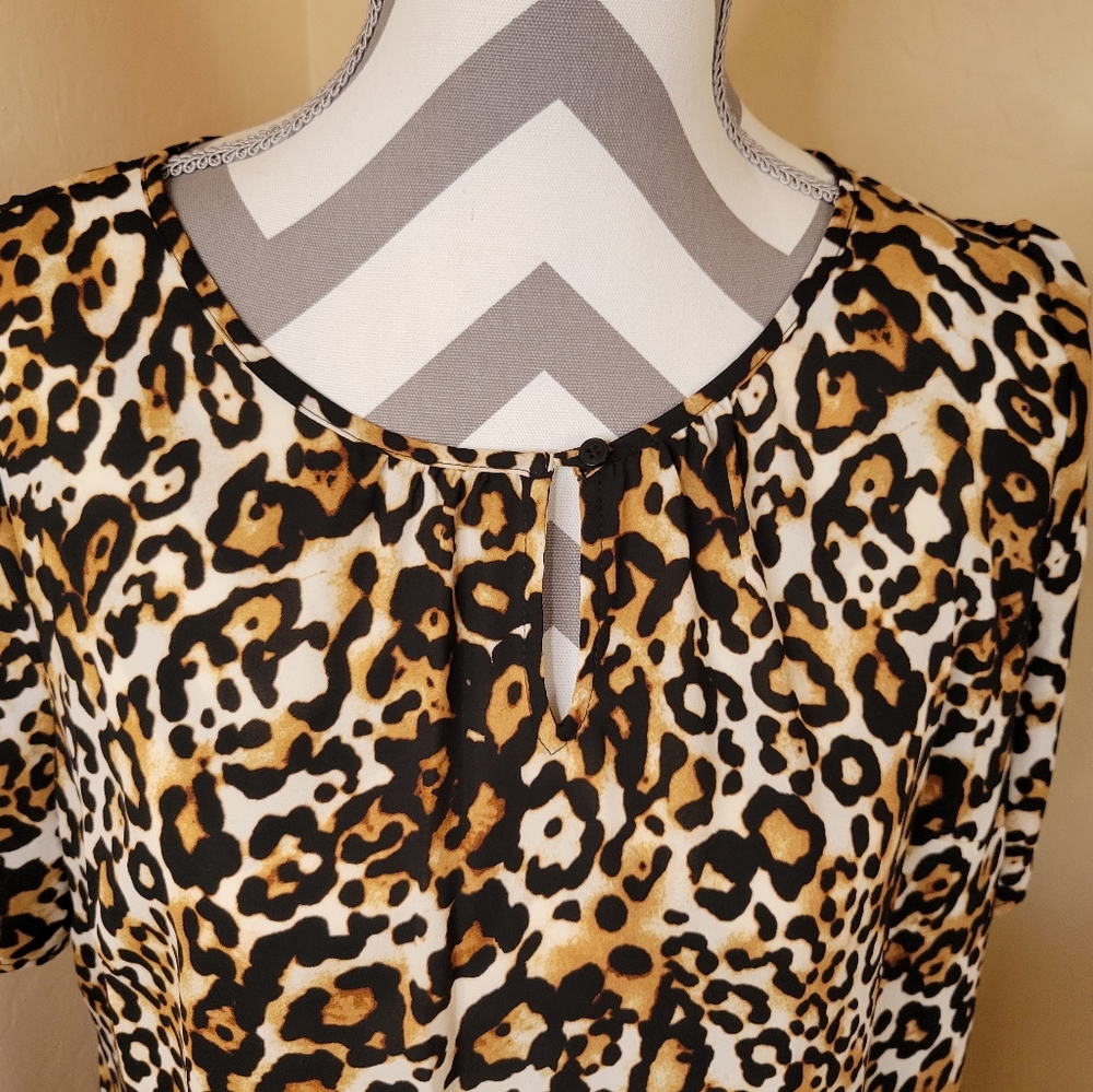 Talbots Animal Print Top